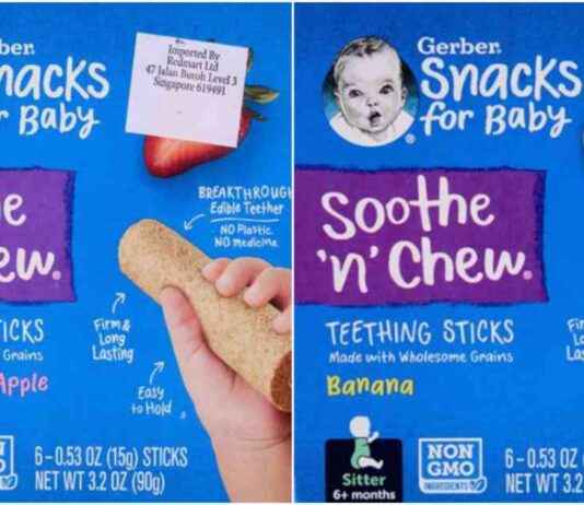 Recalled Gerber Teething Sticks in Singapore: Choking Hazard Alert recalled-gerber-teething-sticks-in-singapore-choking-hazard-alert