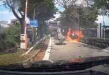 Fatal Car Fire on Nicoll Highway: One Dead fatal-car-fire-on-nicoll-highway-one-dead