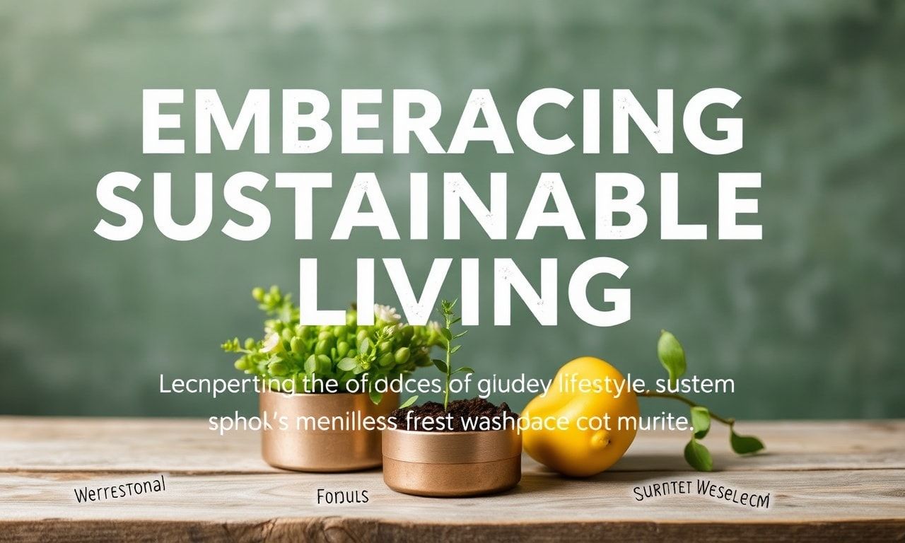 Embracing Sustainable Living: A Comprehensive Guide to Eco-Conscious Lifestyle Choices Embracing Sustainable Living: A Comprehensive Guide to Eco-Conscious Lifestyle Choices
