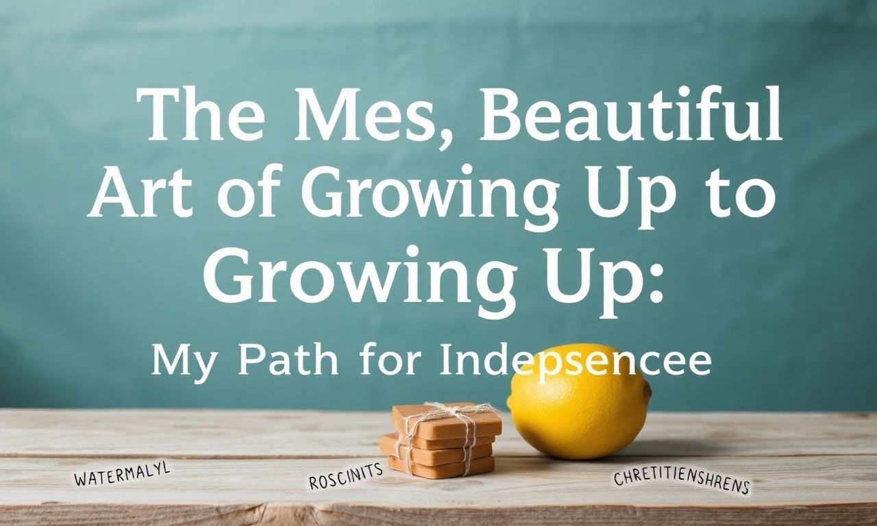 The Messy, Beautiful Art of Adulting: My Journey to Self-Sufficiency The Messy, Beautiful Art of Growing Up: My Path to Independence